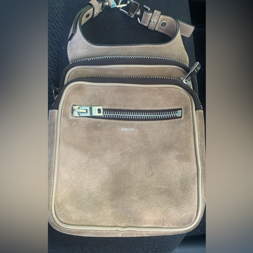 Amiri suede belt bag